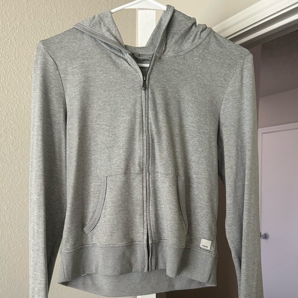 Gray Vuori Zip-Up Hoodie